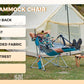 KingCamp Camping Chair, Hammock Chair, Folding Rocking Chair, Aluminum Adjustable Back Swing , Chair with Removable Footrest