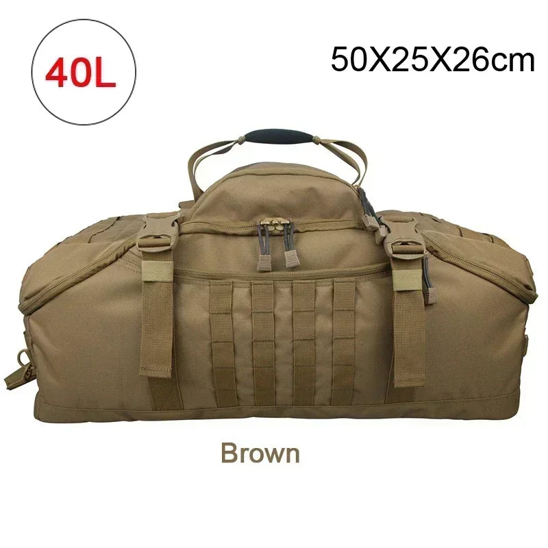 35L 50L 80L Outdoor Mountaineering Bag Molle Tactical Backpack Large Duffel Bag Hiking Camping Travel Bags