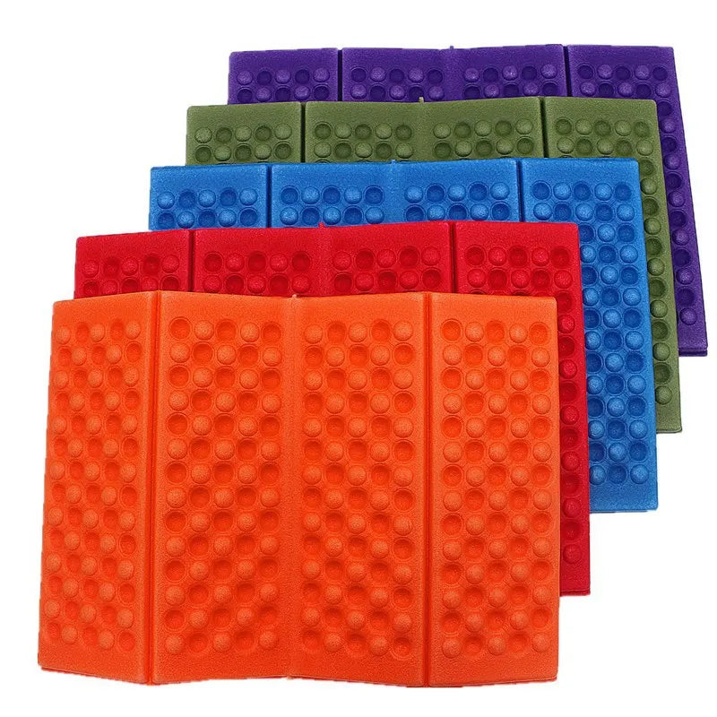 Outdoor camping seat mat Floor mat 4 Folding foam mat Waterproof insulation portable moisture-proof picnic mat Butt mat