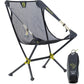 Moonlite Reclining Camp Chair | Portable Backpacking and Camping Chair with Adjustable and Foldable Options, Black Pearl