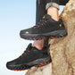 HIKEUP Leather Men‘s Outdoor Hiking Shoes Tourist Trekking Sneakers Mountain Climbing Trail Jogging Shoes For Men Factory Outlet