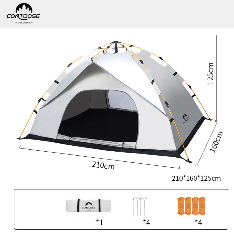 Outdoor Camping Tent Automatic Quick Opening Free Construction of Rain and Thick Camping Tent Portable Collapsible UV Protection